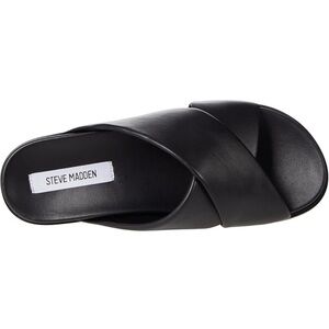 Steve Madden Black Slide Sandals